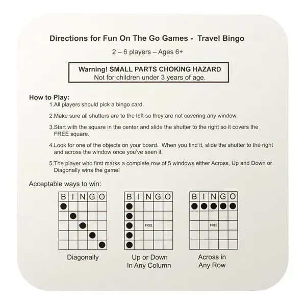 Fun On The Go Games - Travel Bingo... from ASI 40480 Koozie Group