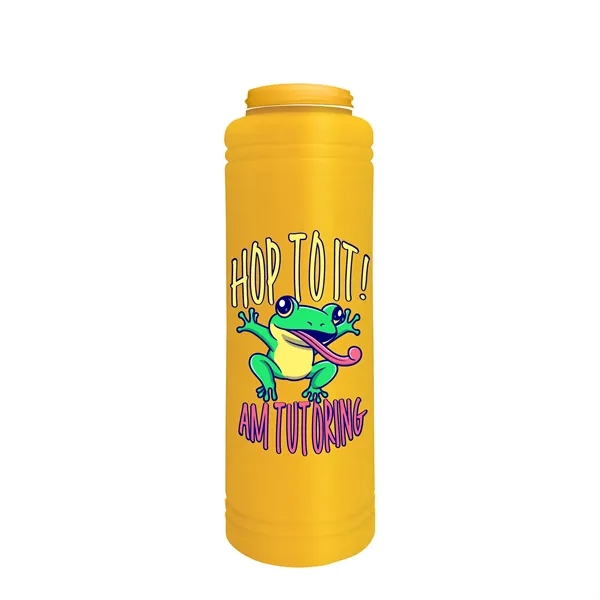 Garyline® Slim Line Bottle with Tethered Push-Pull Lid - ...... from ASI 40480 Koozie Group