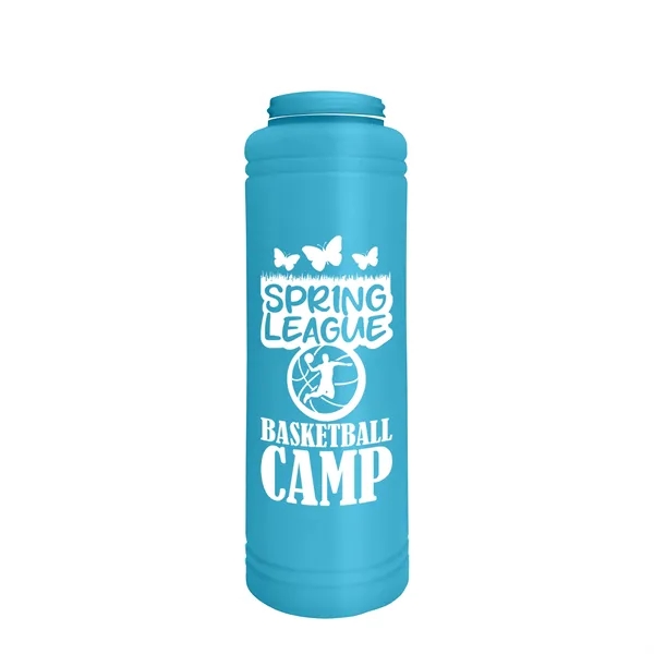 Garyline® Slim Line Bottle with Tethered Push-Pull Lid - ...... from ASI 40480 Koozie Group