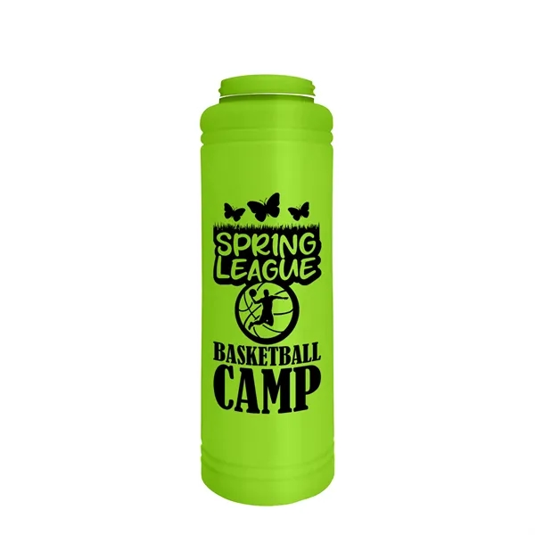 Garyline® Slim Line Bottle with Tethered Push-Pull Lid - ...... from ASI 40480 Koozie Group