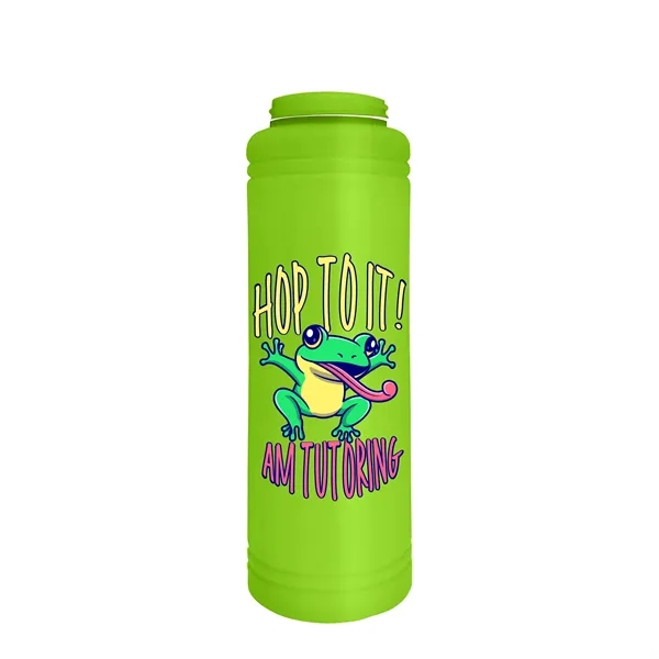 Garyline® Slim Line Bottle with Tethered Push-Pull Lid - ...... from ASI 40480 Koozie Group