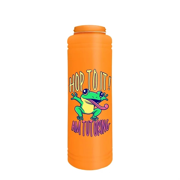 Garyline® Slim Line Bottle with Tethered Push-Pull Lid - ...... from ASI 40480 Koozie Group