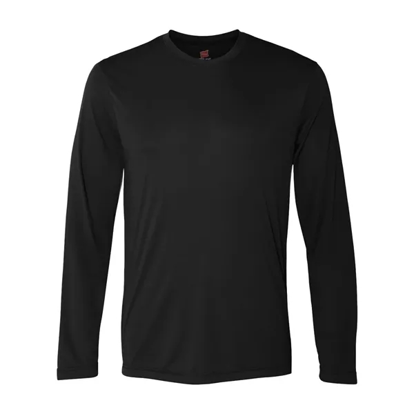 Hanes long sleeve 100% polyester performance T-shirt with UV protection and... from ASI 84358 S&S Activewear