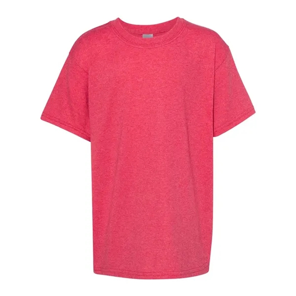 Youth 5.3 oz pre-shrunk, 100% heavy cotton t-shirt. Blank product.... from ASI 84358 S&S Activewear