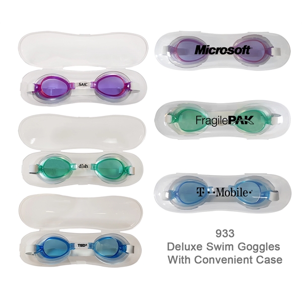 Pro style, swim goggles in attractive colors with carrying case -... from ASI 45100 Chulani Promotional Products, Inc / Competitive Edge Innovations/Chulani
