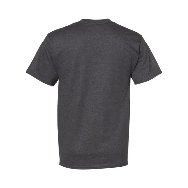 Hanes T-shirt made of 100% ring-spun cotton with double-needle stitching.... from ASI 84358 S&S Activewear