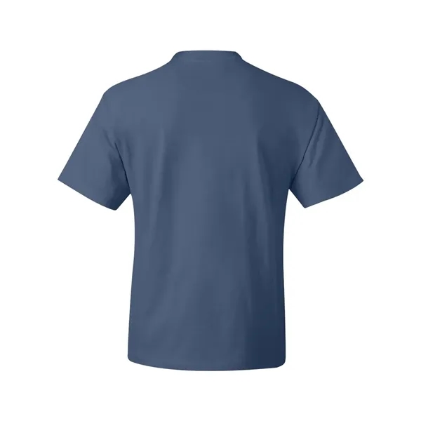 Hanes T-shirt made of 100% ring-spun cotton with double-needle stitching.... from ASI 84358 S&S Activewear