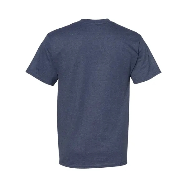 Hanes T-shirt made of 100% ring-spun cotton with double-needle stitching.... from ASI 84358 S&S Activewear
