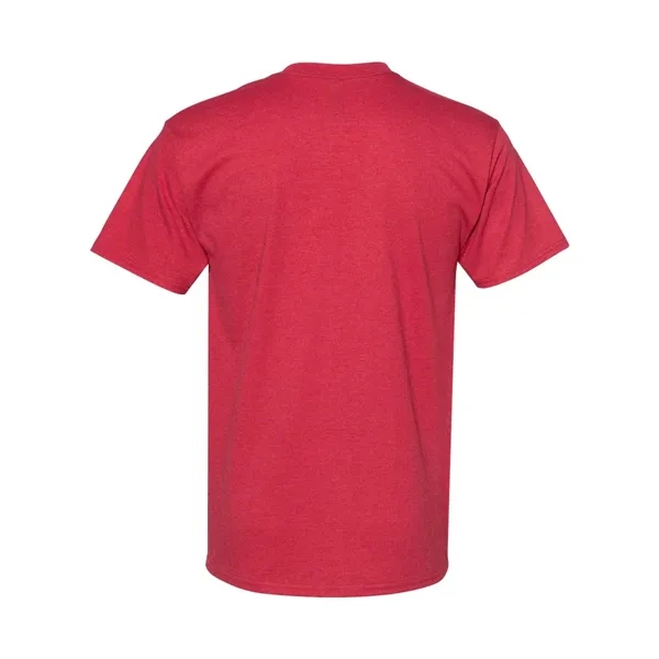 Hanes T-shirt made of 100% ring-spun cotton with double-needle stitching.... from ASI 84358 S&S Activewear