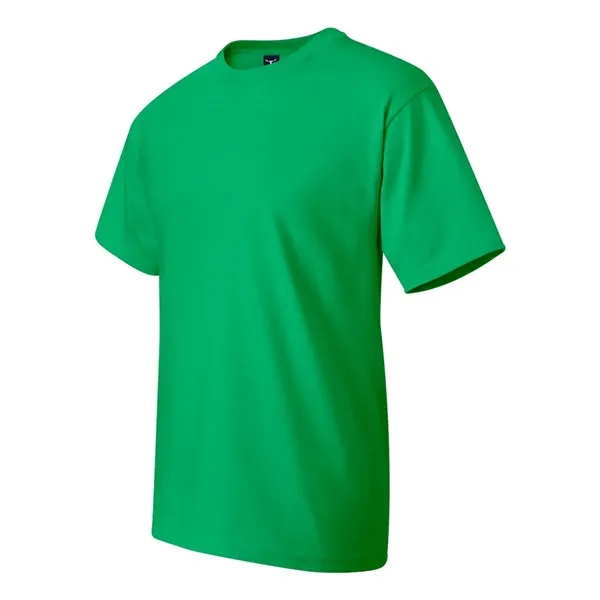 Hanes T-shirt made of 100% ring-spun cotton with double-needle stitching.... from ASI 84358 S&S Activewear