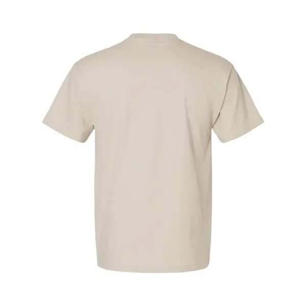 Hanes T-shirt made of 100% ring-spun cotton with double-needle stitching.... from ASI 84358 S&S Activewear