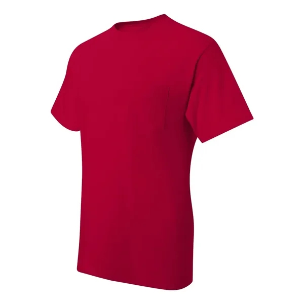 T-shirt with chest pocket made of 100% ring-spun cotton with double-needle... from ASI 84358 S&S Activewear