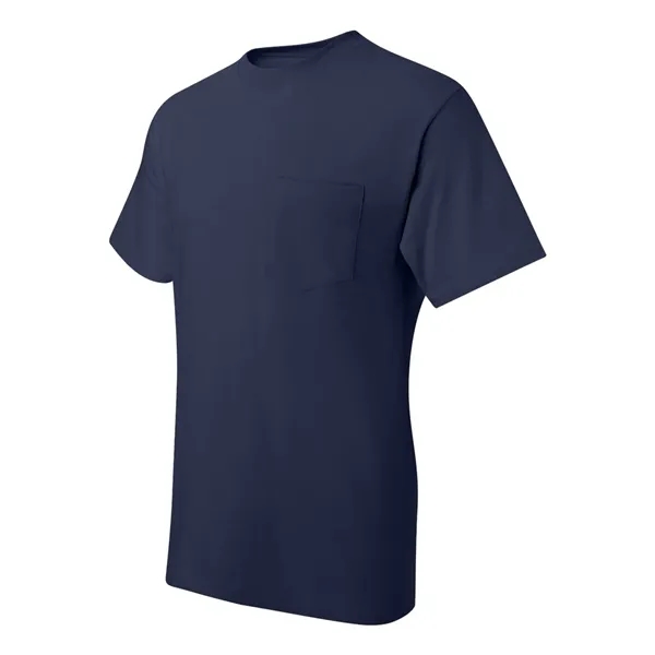 T-shirt with chest pocket made of 100% ring-spun cotton with double-needle... from ASI 84358 S&S Activewear