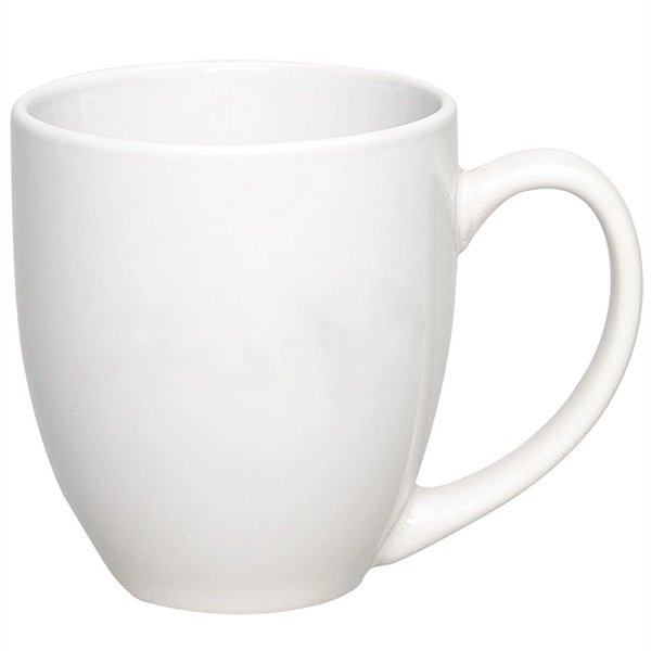 Hard-coated 15 ounce ceramic bistro-style mug in assorted colors.... from ASI 39820 Opusline (Benmex) / Opus Line