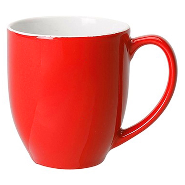 Hard-coated 15 ounce ceramic bistro-style mug in assorted colors.... from ASI 39820 Opusline (Benmex) / Opus Line