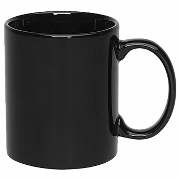 11 ounce colored ceramic mug with C-shaped handle in assorted colors.... from ASI 39820 Opusline (Benmex) / Opus Line