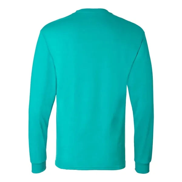 Long sleeve T-shirt made of 100% ComfortSoft® cotton with shoulder-to-shoulder taping... from ASI 84358 S&S Activewear