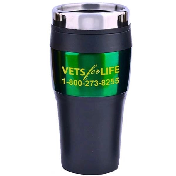 16 oz. tumbler with stainless steel outer shell, plastic liner, double... from ASI 39820 Opusline (Benmex) / Opus Line