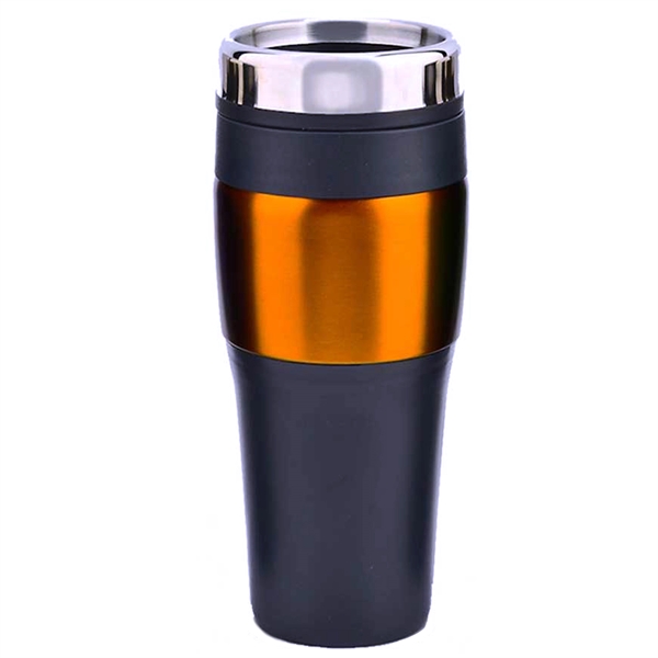 16 oz. tumbler with stainless steel outer shell, plastic liner, double... from ASI 39820 Opusline (Benmex) / Opus Line