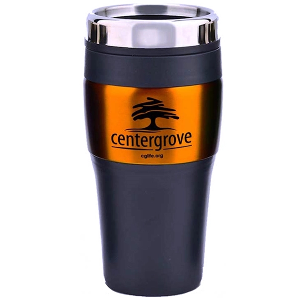 16 oz. tumbler with stainless steel outer shell, plastic liner, double... from ASI 39820 Opusline (Benmex) / Opus Line