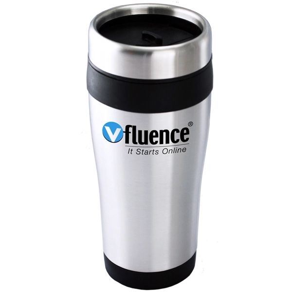 16 oz. stainless steel travel tumbler with double wall insulation and... from ASI 39820 Opusline (Benmex) / Opus Line