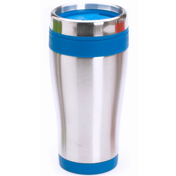 16 oz. stainless steel travel tumbler with double wall insulation and... from ASI 39820 Opusline (Benmex) / Opus Line