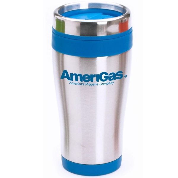16 oz. stainless steel travel tumbler with double wall insulation and... from ASI 39820 Opusline (Benmex) / Opus Line