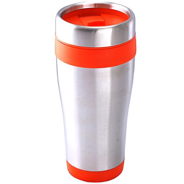 16 oz. stainless steel travel tumbler with double wall insulation and... from ASI 39820 Opusline (Benmex) / Opus Line