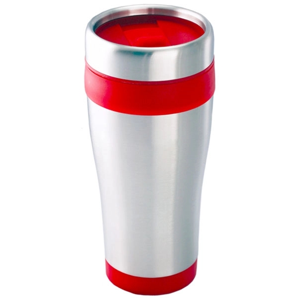 16 oz. stainless steel travel tumbler with double wall insulation and... from ASI 39820 Opusline (Benmex) / Opus Line