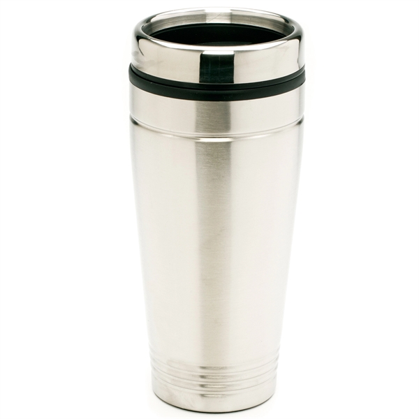 16 ounce stainless steel travel tumbler with double-wall insulation and thumb... from ASI 39820 Opusline (Benmex) / Opus Line