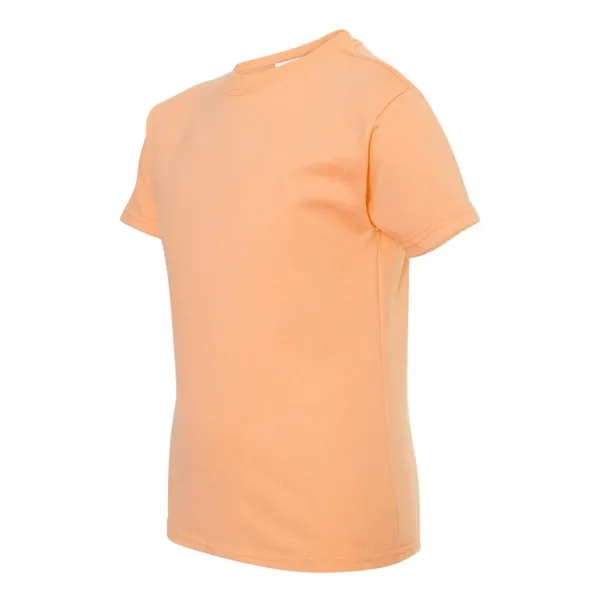 Youth short sleeve T-shirt with lay flat collar, and double-needle stitching.... from ASI 84358 S&S Activewear