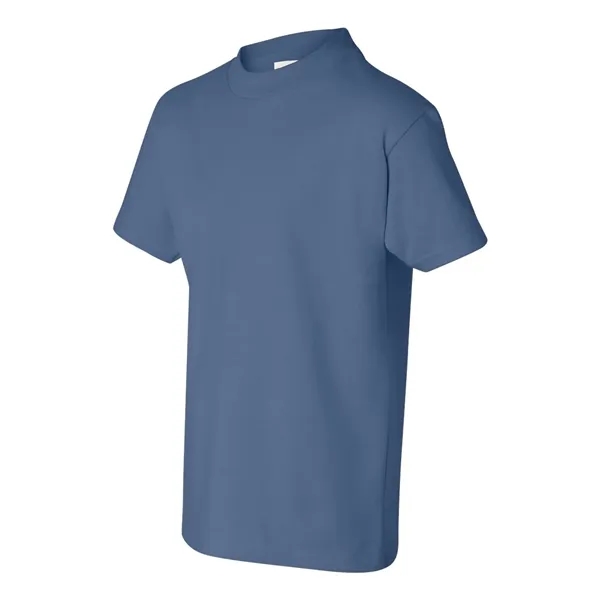 Youth short sleeve T-shirt with lay flat collar, and double-needle stitching.... from ASI 84358 S&S Activewear