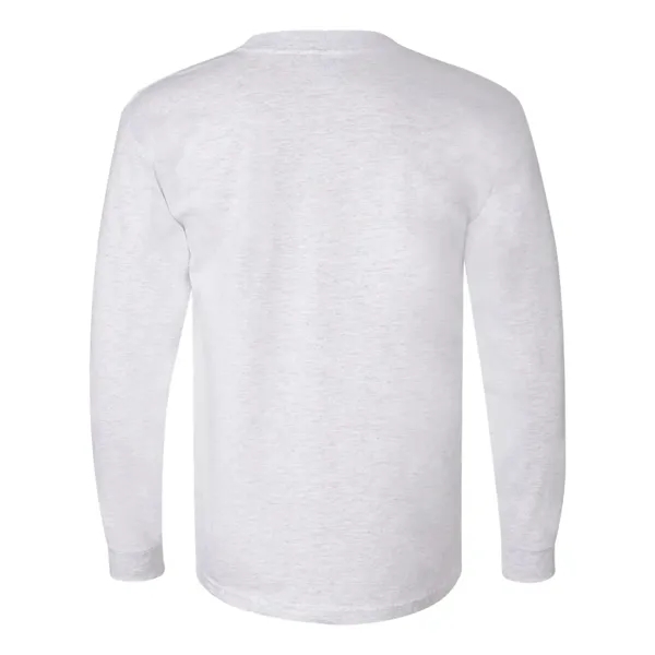 Adult pre-shrunk 100% cotton USA made long sleeve t-shirt. Blank product.... from ASI 84358 S&S Activewear