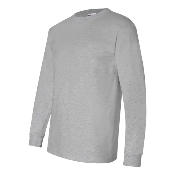 Adult pre-shrunk 100% cotton USA made long sleeve t-shirt. Blank product.... from ASI 84358 S&S Activewear