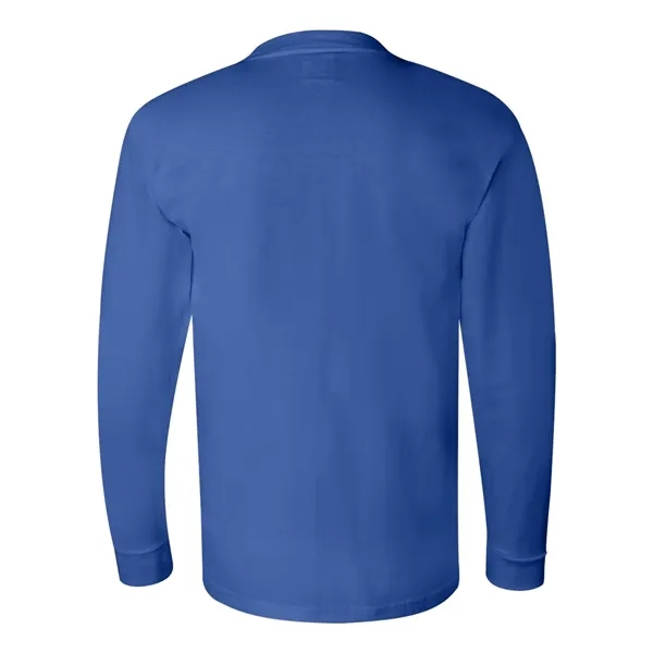 Adult pre-shrunk 100% cotton USA made long sleeve t-shirt. Blank product.... from ASI 84358 S&S Activewear