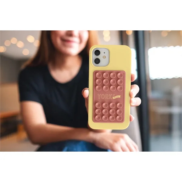 PMS-Matched Silicone Suction Phone Mount with a One-Color Pad Print, Bulk... from ASI 45657 Pop! Promos