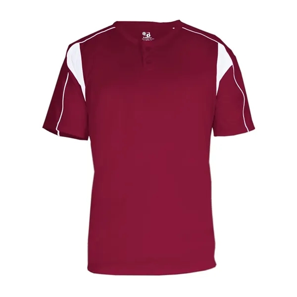 Performance fabric two-button placket jersey... from ASI 84358 S&S Activewear
