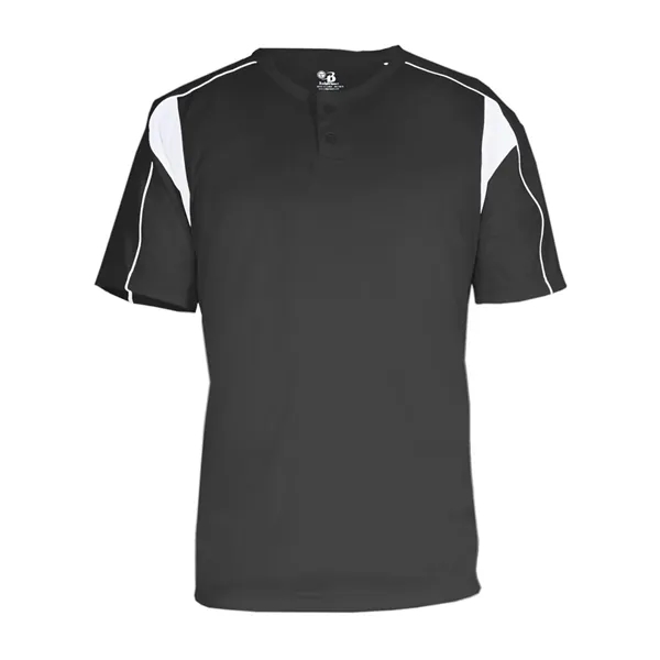 Performance fabric two-button placket jersey... from ASI 84358 S&S Activewear