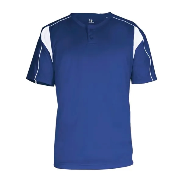 Performance fabric two-button placket jersey... from ASI 84358 S&S Activewear