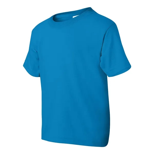 Youth 5.6 oz preshrunk 50% polyester / 50% cotton t-shirt. Blank... from ASI 84358 S&S Activewear