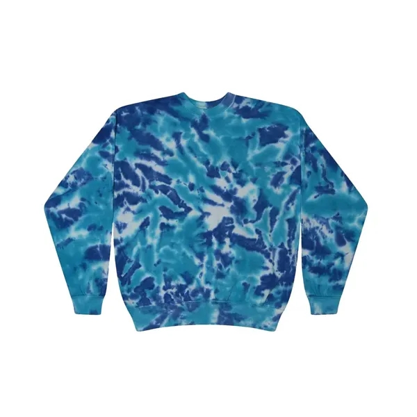 Colortone Tie-Dyed Fleece Crewneck Sweatshirt... from ASI 84358 S&S Activewear