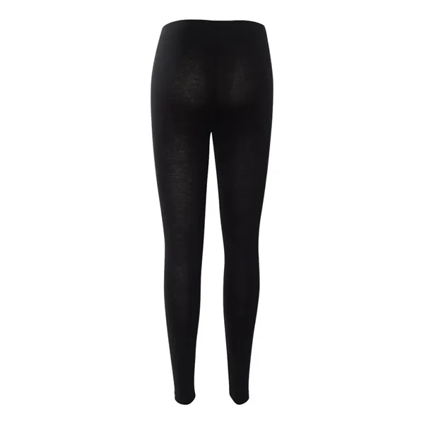 Women's legging with tunneled elastic waistband and no side seam. Blank... from ASI 84358 S&S Activewear