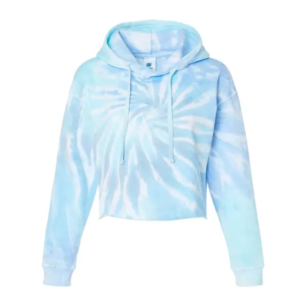 Colortone Tie-Dyed Crop Hooded Sweatshirt... from ASI 84358 S&S Activewear