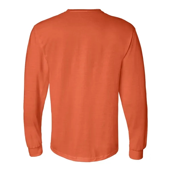 Adult pre-shrunk 50% cotton / 50% polyester long sleeve t-shirt. Blank... from ASI 84358 S&S Activewear