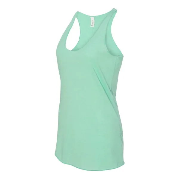 Women's tri-blend racerback tank top with overlock hem on neck. Blank... from ASI 84358 S&S Activewear
