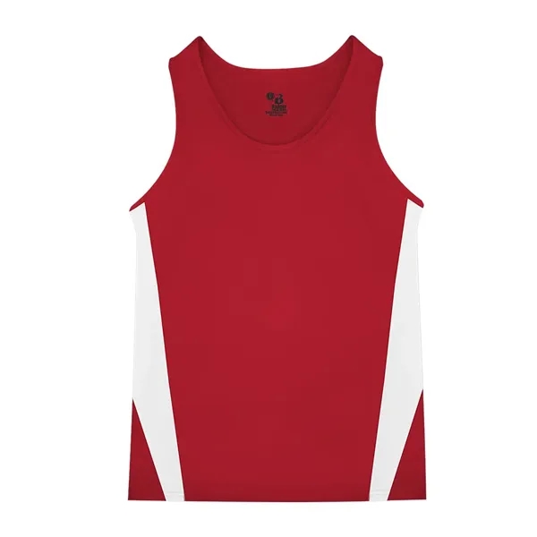 Moisture-wicking, antimicrobial singlet made of 100% polyester with contrast side inserts.... from ASI 84358 S&S Activewear
