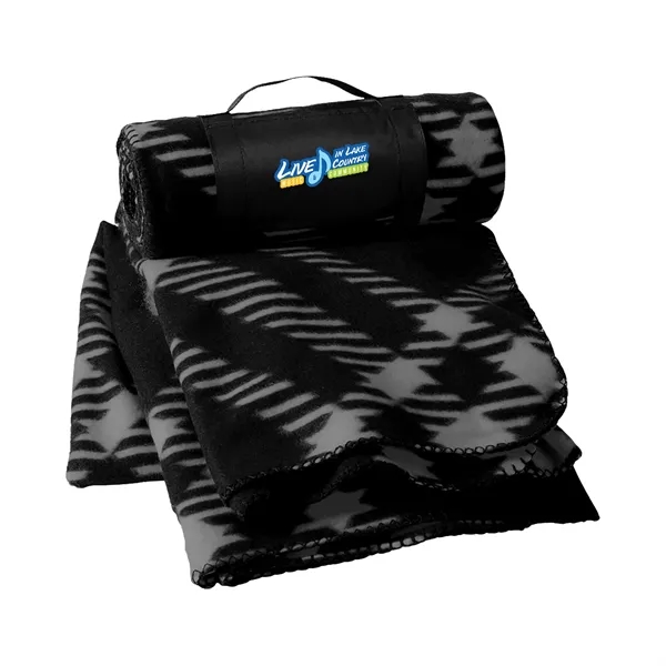 Rolled Up Fleece Blanket... from ASI 30208 A P Specialties / AP Specialties