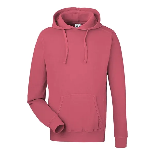 J. America Pigment-Dyed Fleece Hooded Sweatshirt... from ASI 84358 S&S Activewear