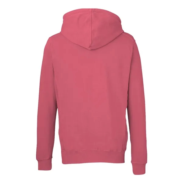J. America Pigment-Dyed Fleece Hooded Sweatshirt... from ASI 84358 S&S Activewear