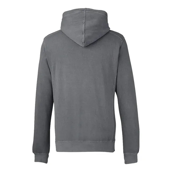 J. America Pigment-Dyed Fleece Hooded Sweatshirt... from ASI 84358 S&S Activewear